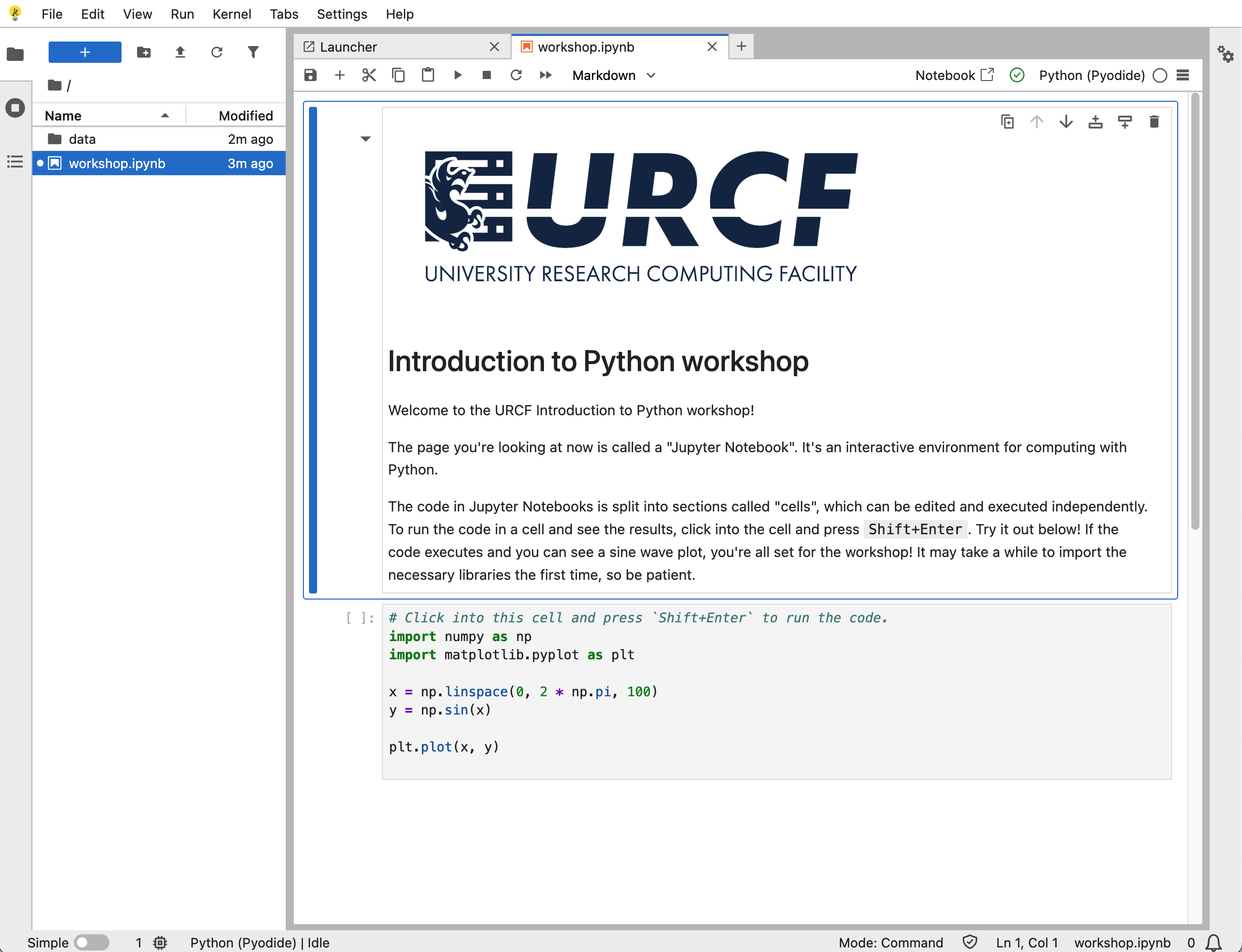 Jupyter notebook