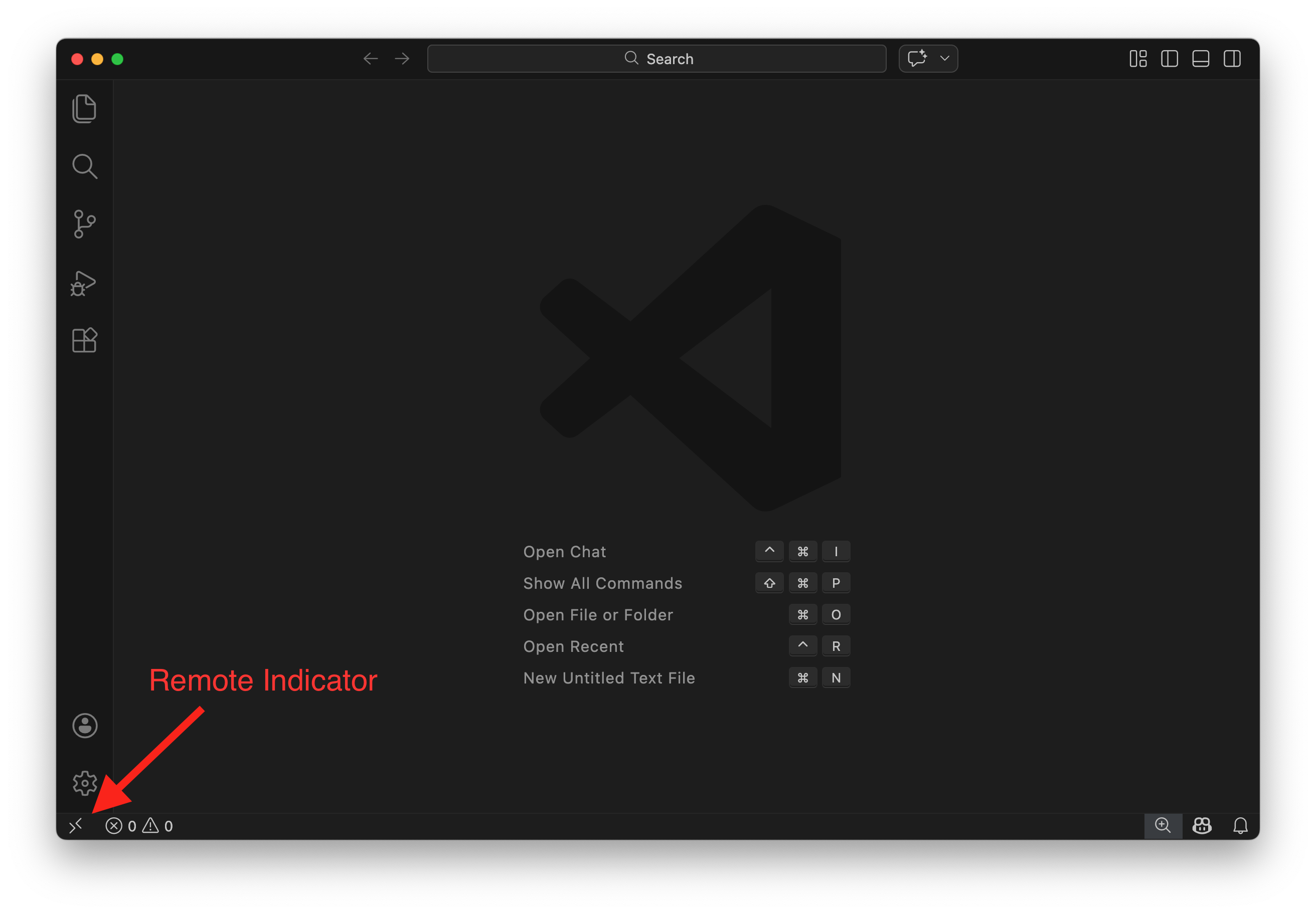 Remote indicator icon